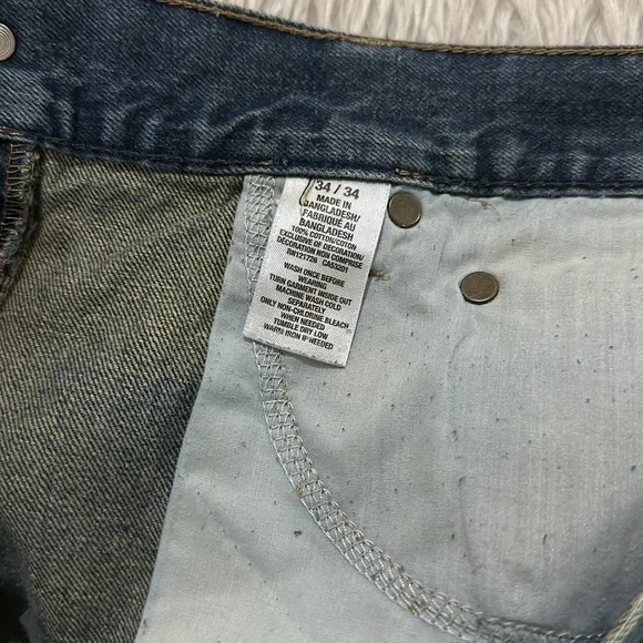 Aeropostale skinny distressed denim jeans size 34 - Picture 9 of 11